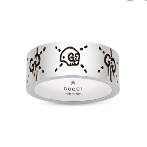 gucci diamond skull ring|gucci ghost ring in silver.